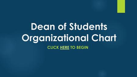 Dean of Students Organizational Chart