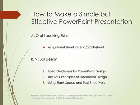 How to Make a Simple but Effective PowerPoint Presentation