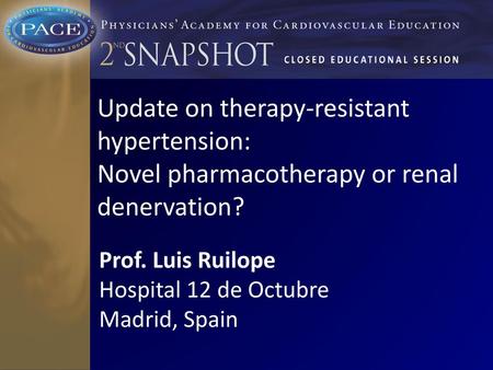 Update on therapy-resistant hypertension: