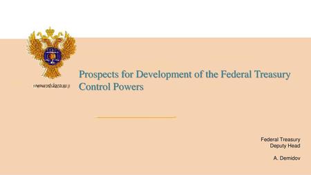 Prospects for Development of the Federal Treasury Control Powers