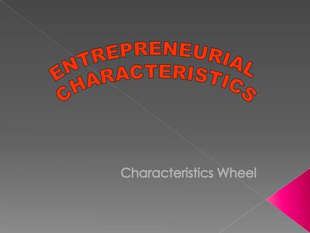 Characteristics Wheel