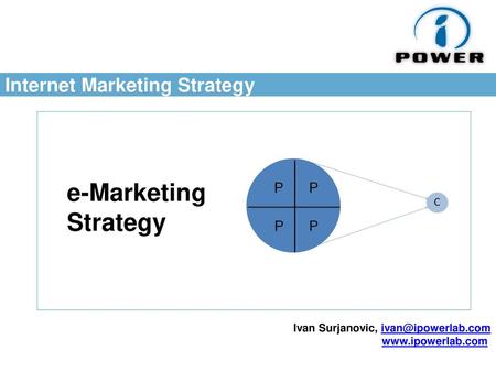 e-Marketing Strategy Internet Marketing Strategy