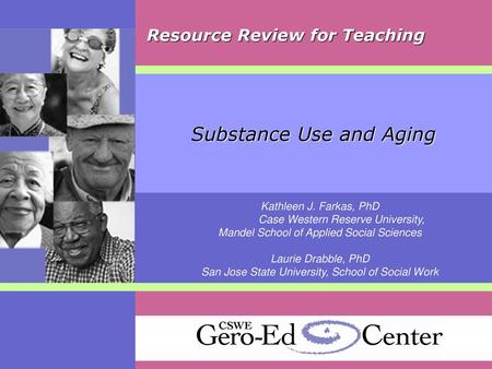 Substance Use and Aging