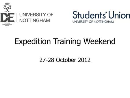 Expedition Training Weekend