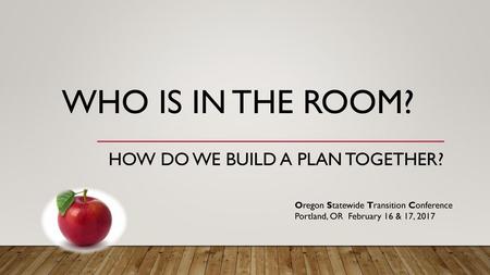 How do we Build A Plan Together?