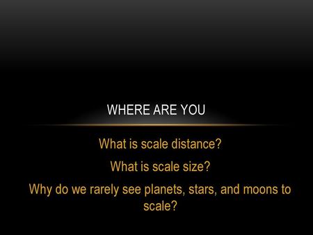 Why do we rarely see planets, stars, and moons to scale?