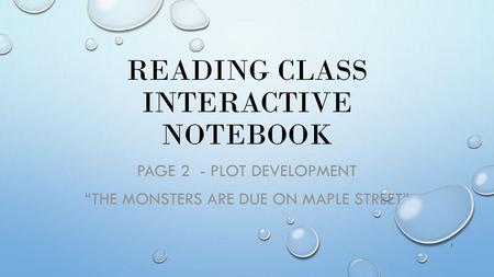Reading Class Interactive Notebook