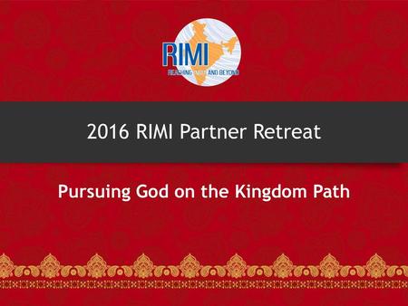Pursuing God on the Kingdom Path