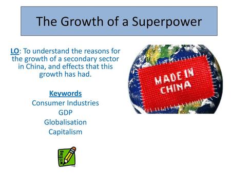 The Growth of a Superpower