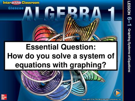 How do you solve a system of equations with graphing?