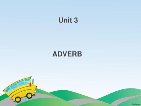presentation about adverb