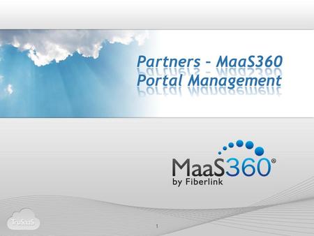 Partners – MaaS360 Portal Management