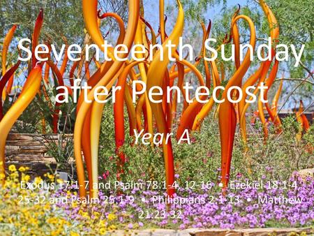 Seventeenth Sunday after Pentecost