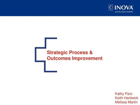 Strategic Process & Outcomes Improvement Kathy Paro Keith Hardwick