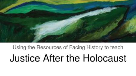 Justice After the Holocaust