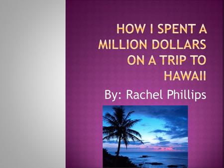 How I Spent a Million Dollars on a Trip to Hawaii