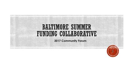 Baltimore Summer Funding Collaborative