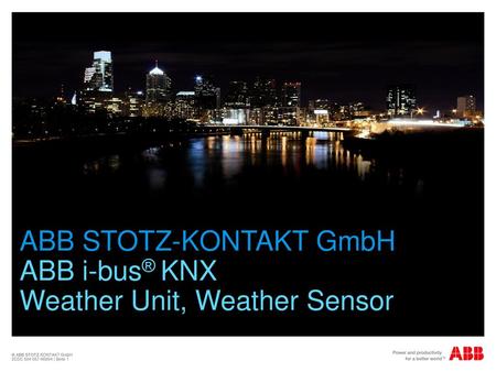 ABB STOTZ-KONTAKT GmbH ABB i-bus® KNX Weather Unit, Weather Sensor