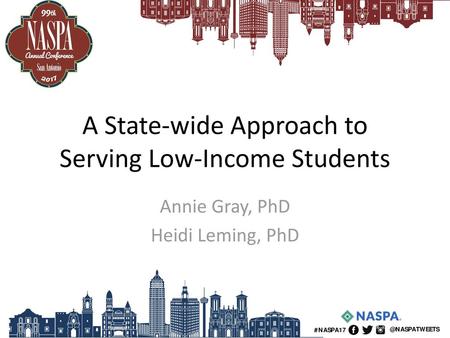 A State-wide Approach to Serving Low-Income Students