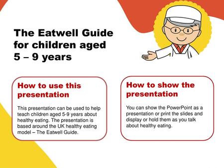 The Eatwell Guide for children aged 5 – 9 years