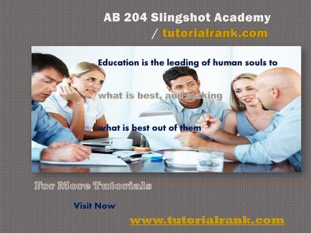 AB 204 Slingshot Academy / tutorialrank.com
