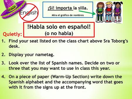 Mira el gráfico de nombres !Habla solo en español! (o no habla)