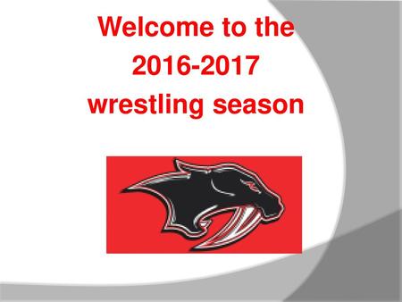 Welcome to the wrestling season