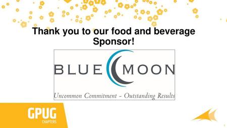 Thank you to our food and beverage Sponsor!