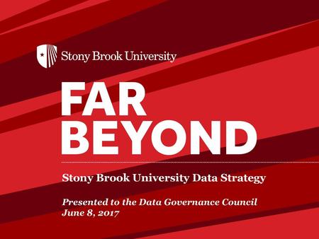Stony Brook University Data Strategy