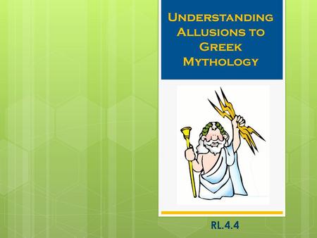 Understanding Allusions to Greek Mythology
