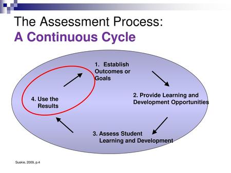 The Assessment Process: A Continuous Cycle