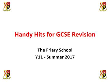 Handy Hits for GCSE Revision