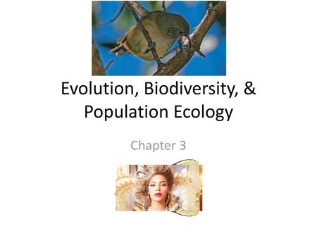 Evolution, Biodiversity, & Population Ecology