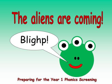 Preparing for the Year 1 Phonics Screening