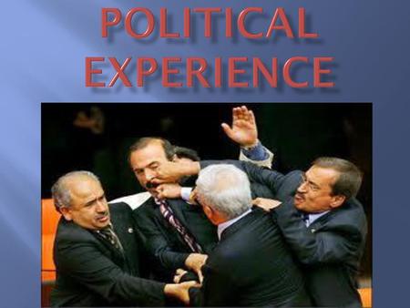 Political Experience.