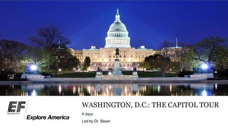 Washington, d.c.: The capitol tour