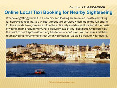 Online Local Taxi Booking for Nearby Sightseeing 