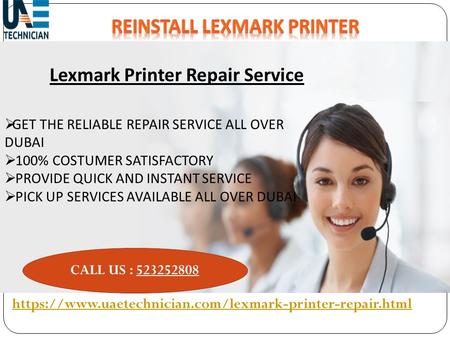 Reinstall Lexmark Printer Repair Service Contact us +971-523252808