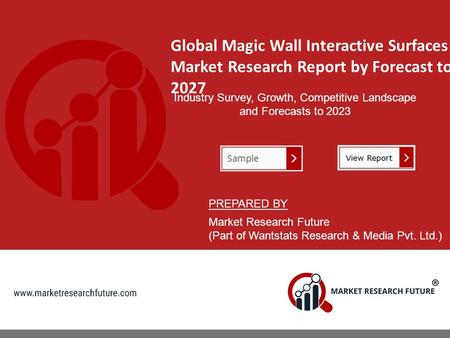 Global Magic Wall Interactive Surfaces Market Research Report by Forecast to 2027 Industry Survey, Growth, Competitive Landscape and Forecasts to 2023.