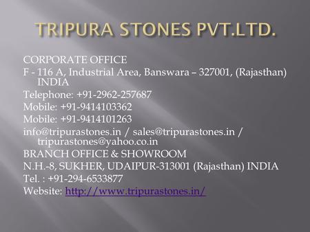 Elegant Indian Granite in India by Tripura Stones