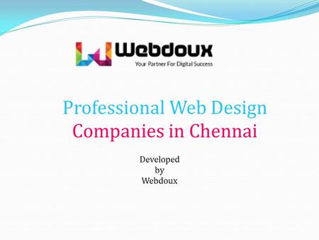 Professional Web Design Companies in Chennai Developed by Webdoux.