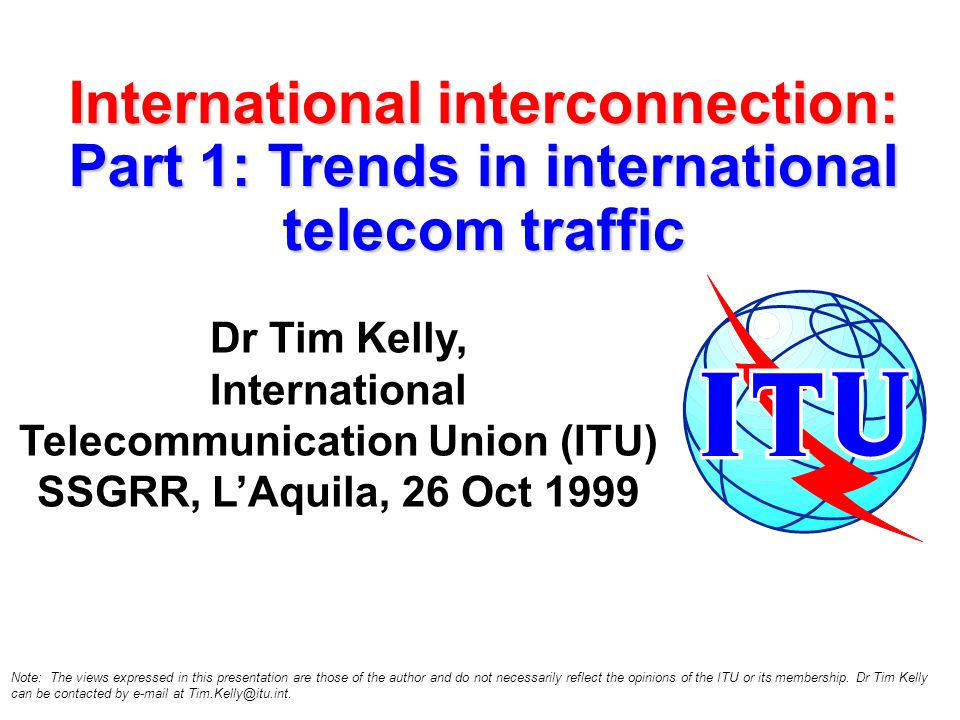 International interconnection: - ppt video online download