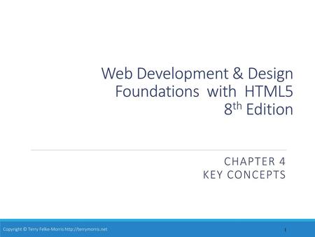 Web Development & Design Foundations with HTML5 8th Edition