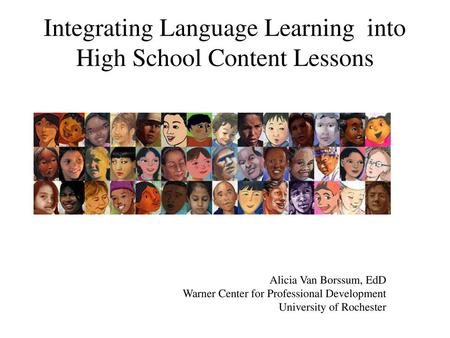 Integrating Language Learning into High School Content Lessons
