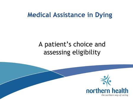 Medical Assistance in Dying