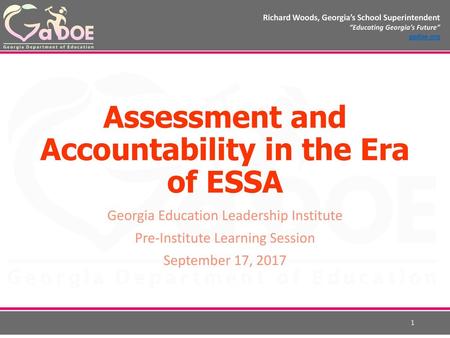 Assessment and Accountability in the Era of ESSA