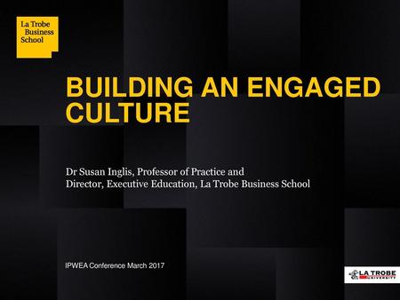 BUILDING AN ENGAGED CULTURE