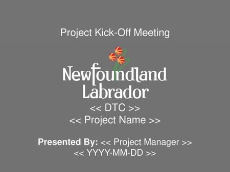 Project Kick-Off Meeting