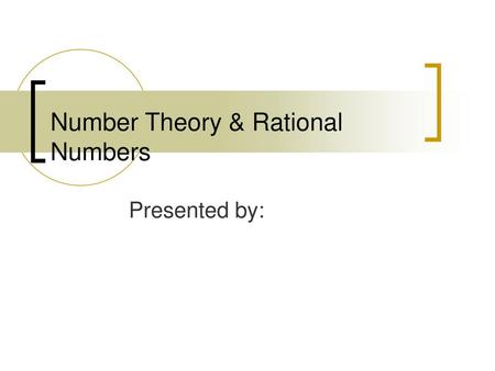 Number Theory & Rational Numbers
