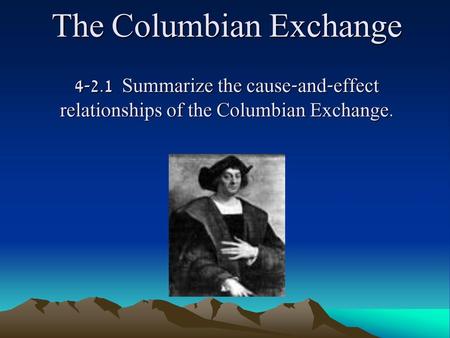 The Columbian Exchange 4-2